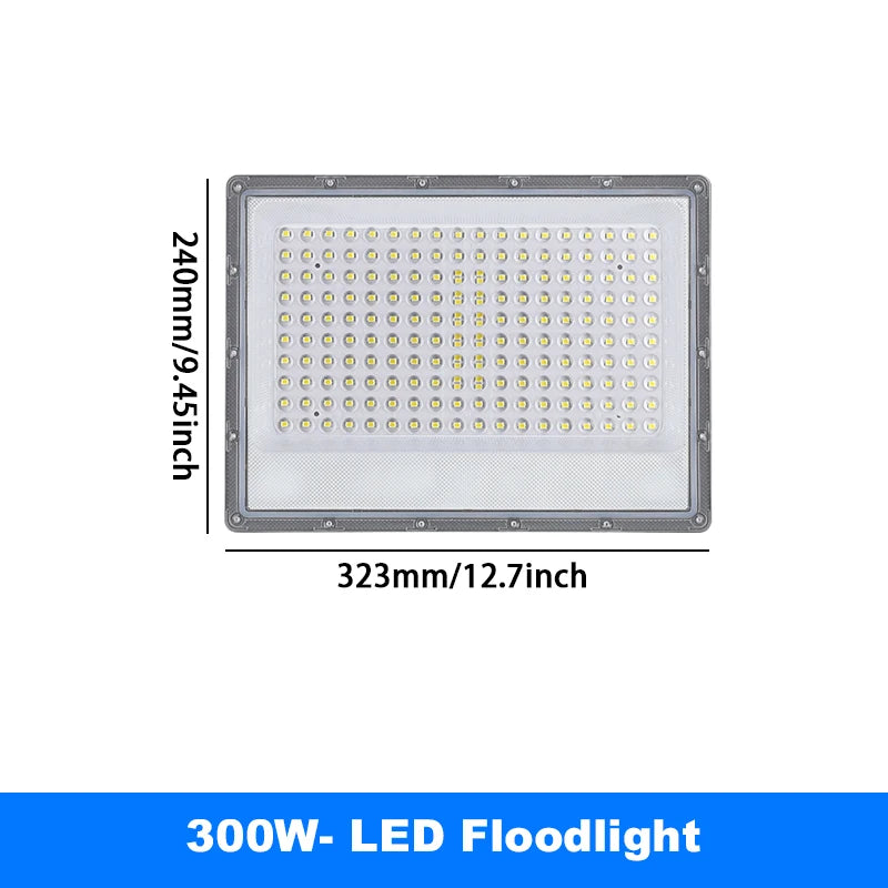 50W 100W 200W 300W 500W Led Floodlight Outdoor IP66 Waterproof 220V Reflector LED Garden Lighting Street Lamp Wall Flood Lights - GlowMart