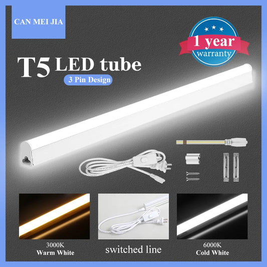 Led Tube Light T5 T8 Super Bright 220V Home Kitchen Cabinet Lamps Tube Bar 6W For  Living Room Bedroom Closet Lighting Fixture - GlowMart
