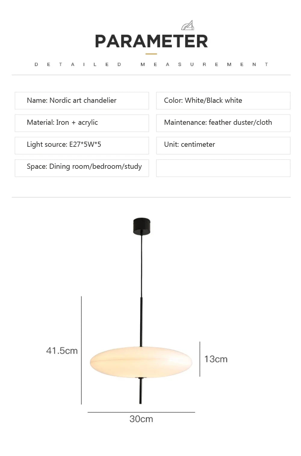 Nordic LED Pendant Light Flying Saucer Design Lamp For Bedroom Living Room Bar Cafe Office Indoor Simple Home Decorative Fixture - GlowMart