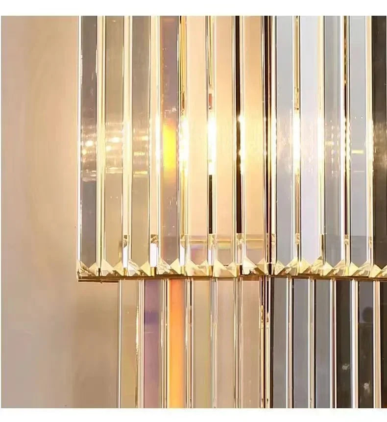 Luxury Hotel Lobby Large Big Crystal Wall Lamp for Club Hall Villa Living Room Office Banquet  Indoor Lighting Fixtures Decor - GlowMart