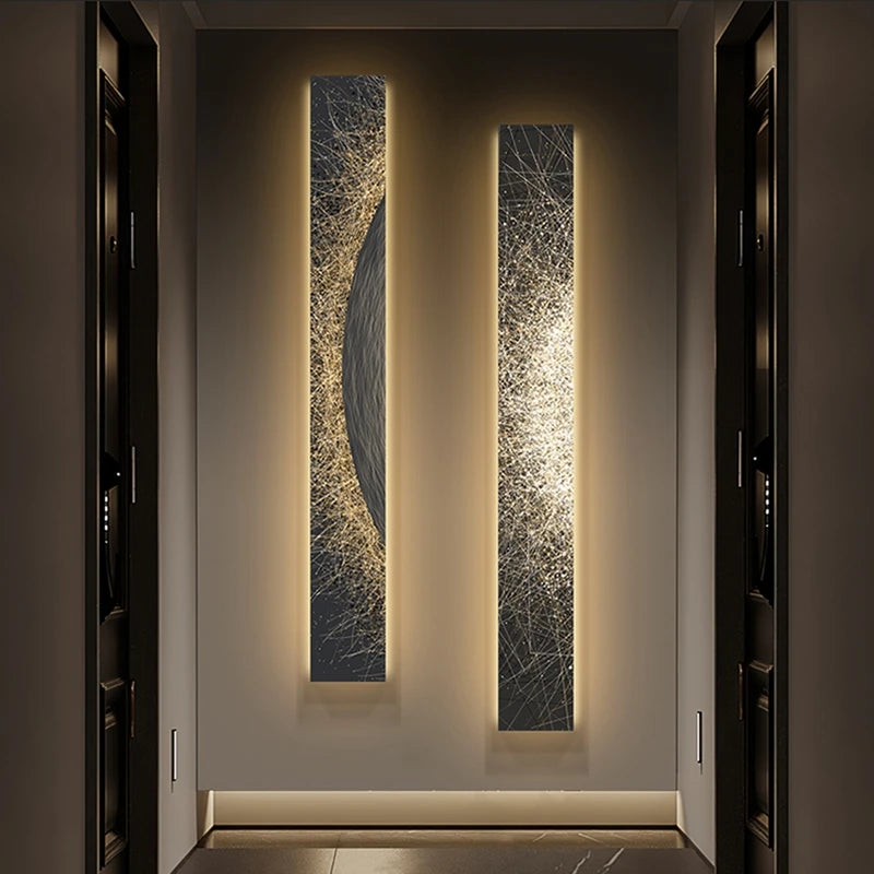 Modern Led indoor painting decoration strip art wall hanging lamp is applicable to the lighting of living room and hotel - GlowMart