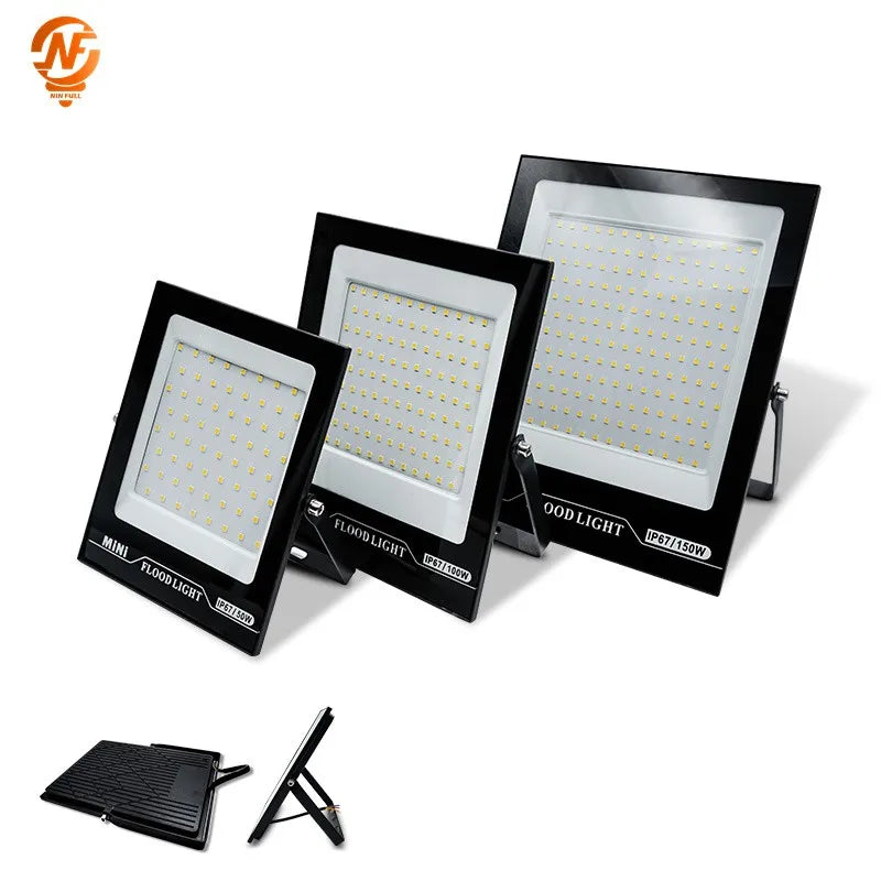 LED Flood Light 10W 20W 30W 50W 100W AC 220V Reflector Spotlight Street Light Wall Lamp IP67 Waterproof Outdoor Garden Lighting - GlowMart