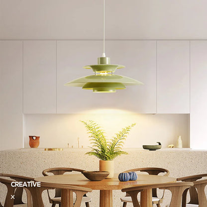 Danish Design LED Art Pendant Light Multicolor Umbrella Hanging Chandelier Living Dining Room Restaurant Lustre Pendant Lamp - GlowMart