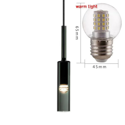 Modern  Glass Pendant Light for Bedroom Bedside Bar Kitchen Dining Room Hanging Lamp Ceiling Lighting Bathroom Decoration - GlowMart
