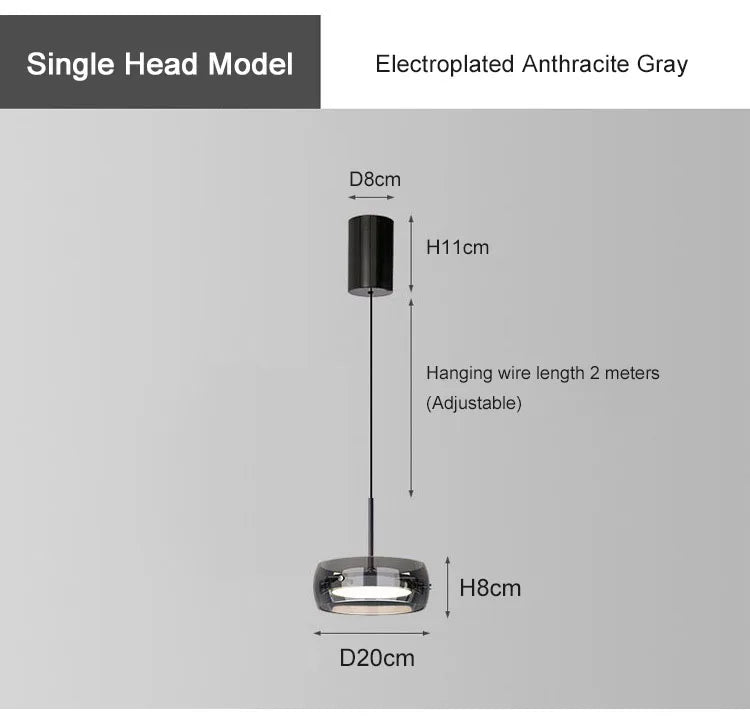 Nordic Glass LED Chandeliers Luxury Pendant Lamp Modern Minimalist  hanging light fixture decorative indoor lighting - GlowMart