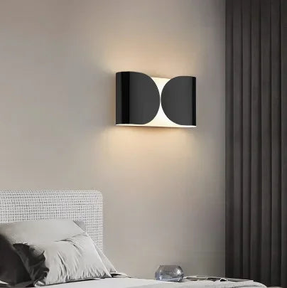 Modern LED wall lamps Dining Living room indoor artistic decorative lighting Bedroom bedside black gold white metal wall lamps - GlowMart
