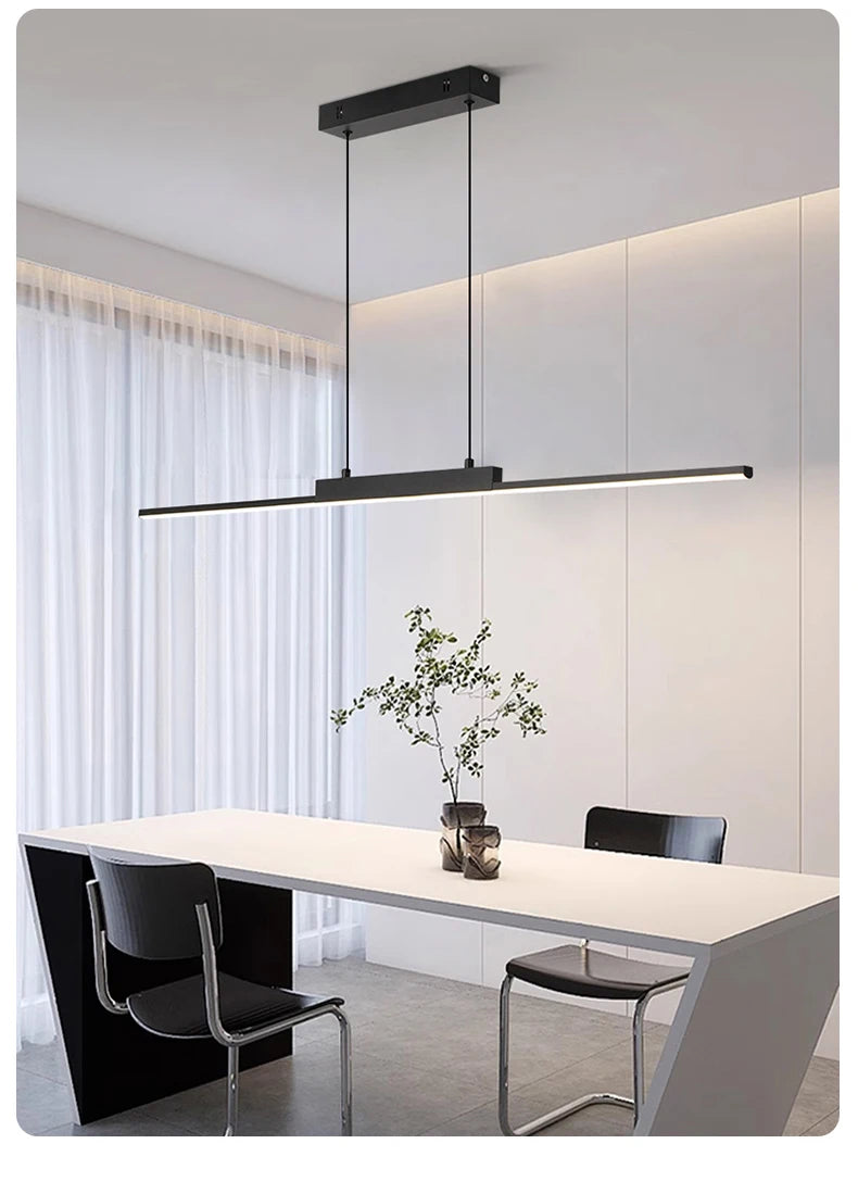 Pendant Light Modern Simple Dining Room Light For Wall Kitchen Long Chandelier Living Room Pendant Lamp Home Decoration Lighting - GlowMart