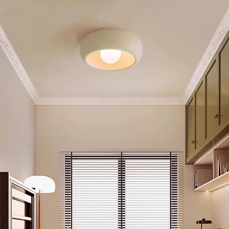 Entrance Ceiling Light Creamy Style Balcony Hallway Light Hallway Laundry Room Light Wardrobe Creative  Lighting Fixtures