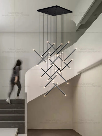 Nordic Pendant Light Modern Living Room Dining Table Lighting Lounge Hanging Restaurant Attic Chandelier Bedroom Ceiling Lamp - GlowMart