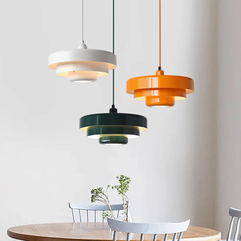 Nordic Pendant Light Medieval Aluminum Ceiling Chandelier for Living Room Bedroom Dining Room Bar Simple Indoor Home Decor Light - GlowMart