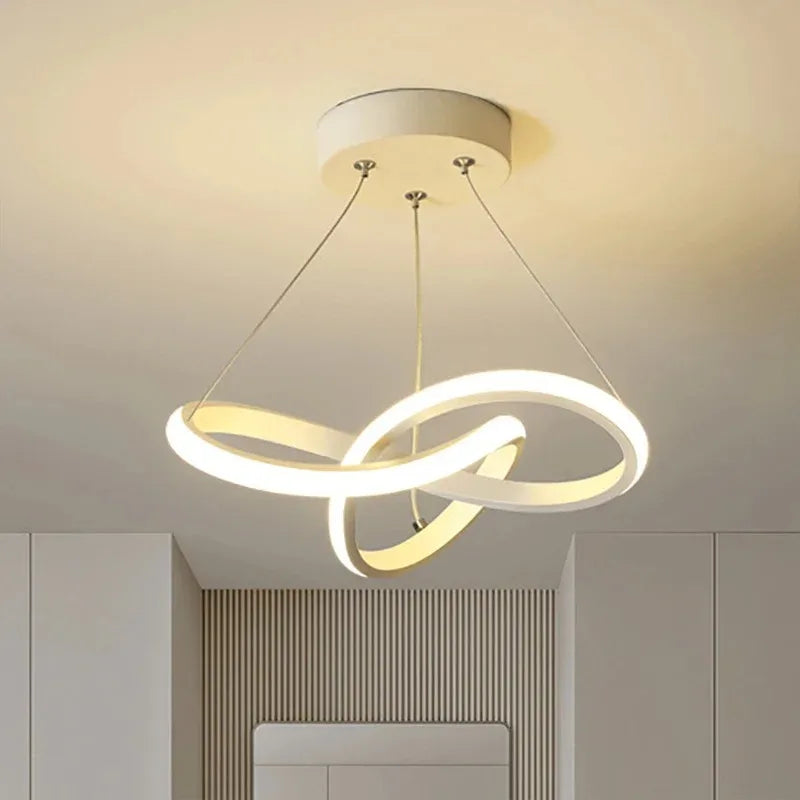 DARHYN Modern LED Pendant Light Creative Hanging Light Irregular Streamlined Design Suitable For Indoor Lighting In Restaurants - GlowMart