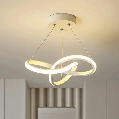 DARHYN Modern LED Pendant Light Creative Hanging Light Irregular Streamlined Design Suitable For Indoor Lighting In Restaurants - GlowMart