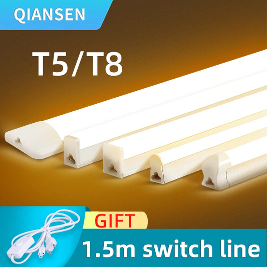 Led Tub Light A220V Under Cabinet Lights For Kitchen 5W 30CM Led Tube Bar For Home Bedroom Closets Kitchen Cupboard Indoor Lamps - GlowMart