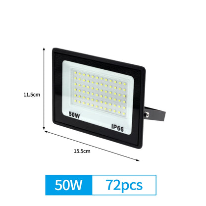50W 100W 300W High Brightness LED Floodlight Aluminum Light Body Waterproof IP66 Outdoor Wall Lamp Courtyard Street Lighting - GlowMart