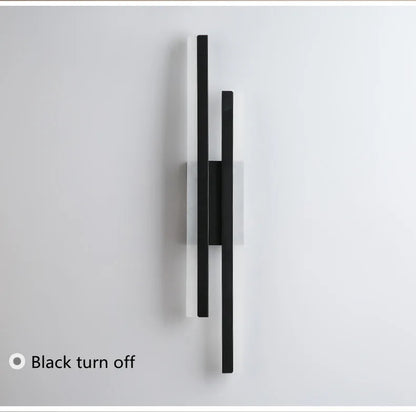 LED Bedroom Wall Lamp Wall Sconces Copper Line Pipe Acrylic Lampshade Indoor Lighting for Living Room Corridor Light Fixture - GlowMart