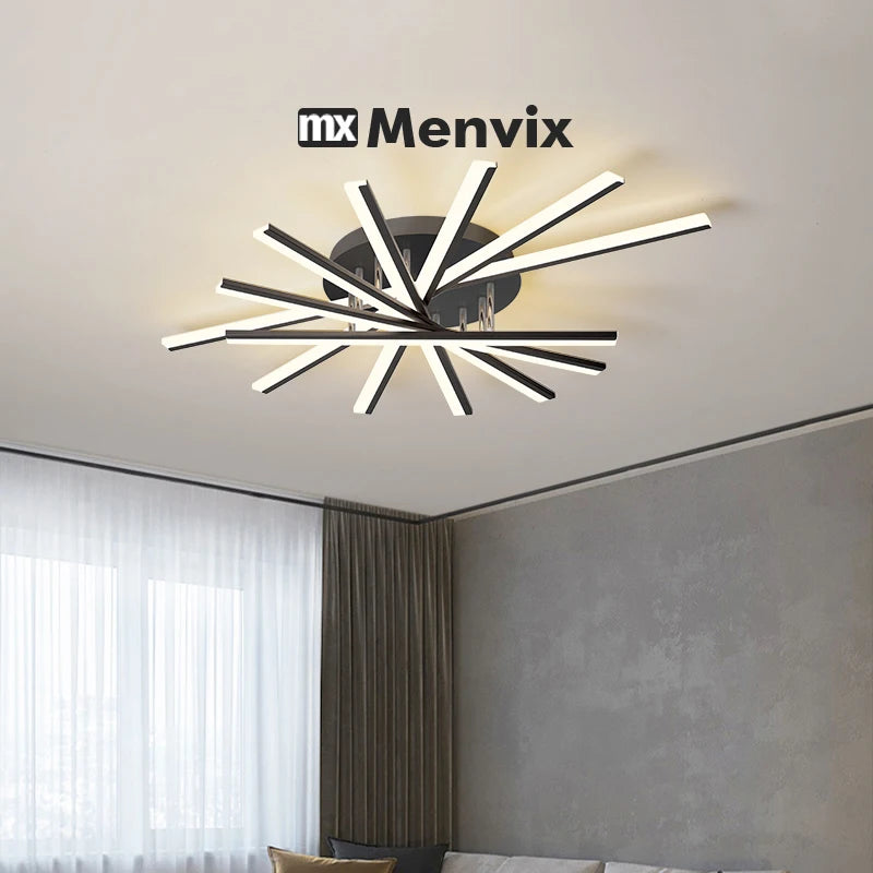 Ceiling Light Simple Modern Bedroom Atmosphere Duplex Villa Hall Nordic Lamps Minimalist Living Room Lamp Room Ceiling Lights