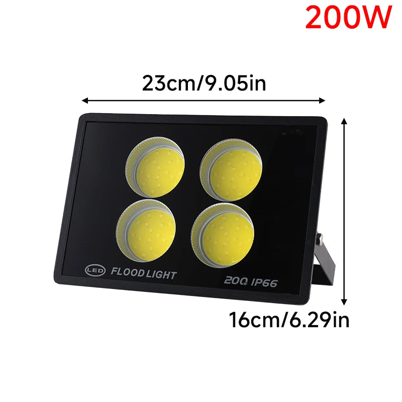 LED Flood Light AC220V 400W 500W 600W 800W IP66 Waterproof Outdoor Garden Projector Lighting Refletor Spotlight Wall Floodlight - GlowMart