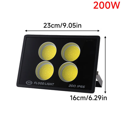 LED Flood Light AC220V 400W 500W 600W 800W IP66 Waterproof Outdoor Garden Projector Lighting Refletor Spotlight Wall Floodlight - GlowMart