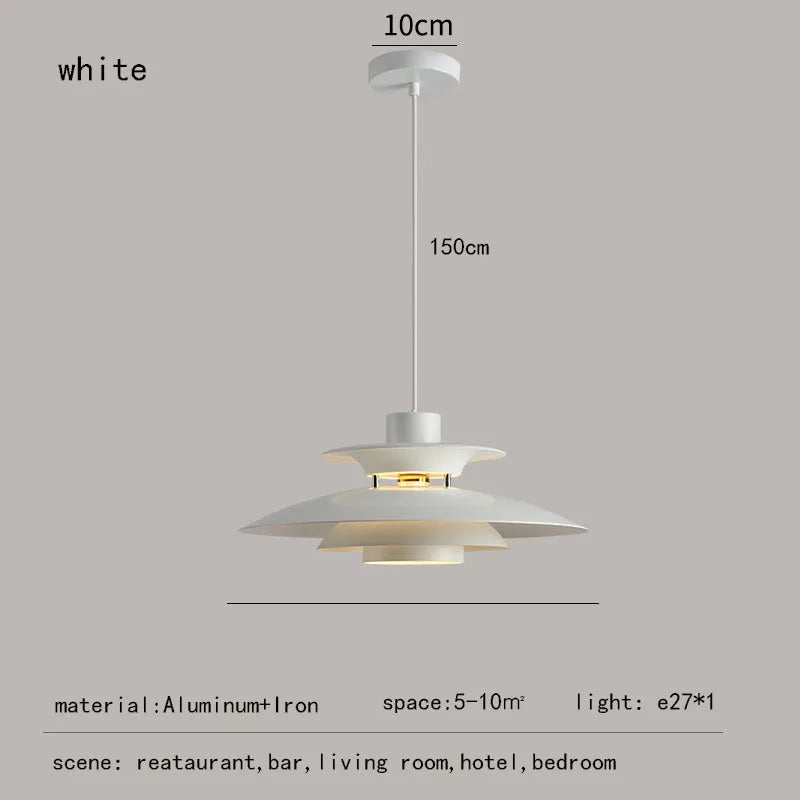 Danish Design LED Art Pendant Light Multicolor Umbrella Hanging Chandelier Living Dining Room Restaurant Lustre Pendant Lamp - GlowMart