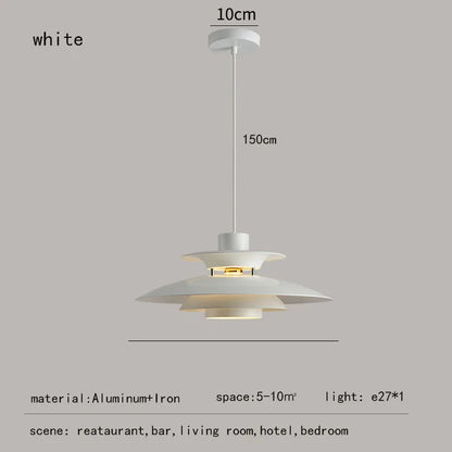 Danish Design LED Art Pendant Light Multicolor Umbrella Hanging Chandelier Living Dining Room Restaurant Lustre Pendant Lamp - GlowMart