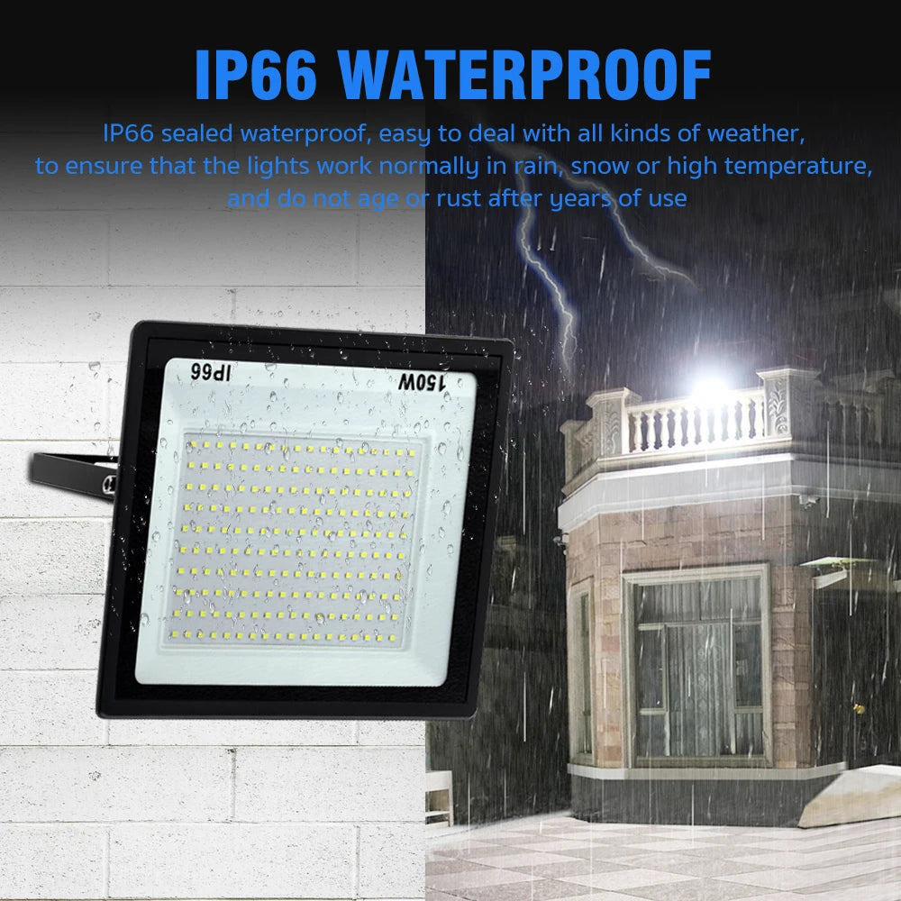 High Brightness LED Floodlight 100W 200W 300W IP66 Waterproof Flood Light For Garden Street Outdoor Lighting - GlowMart