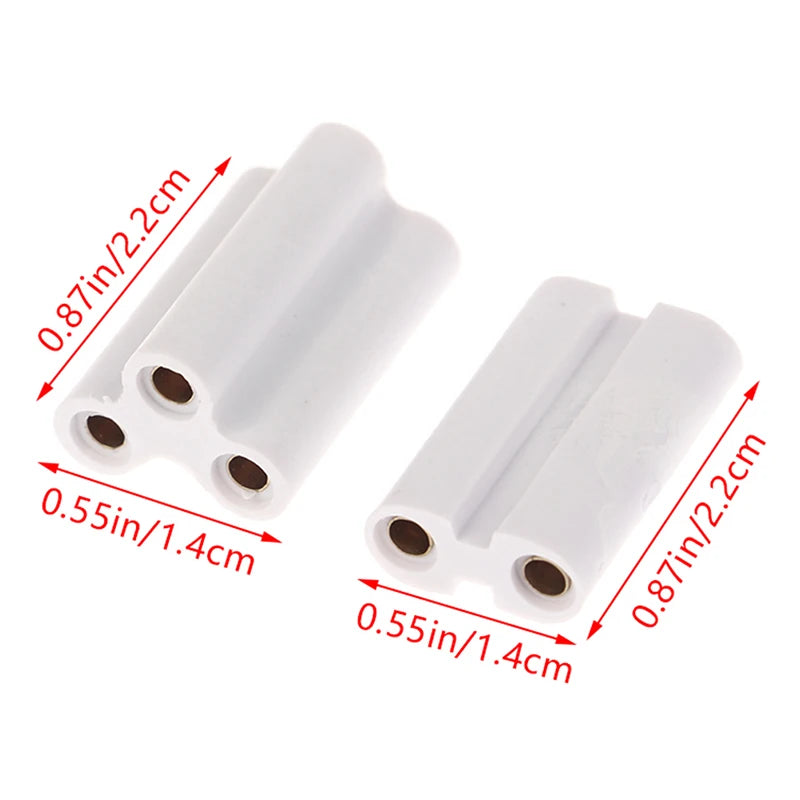 10Pcs Led Light And Fluorescent Connector Seamless Joint Unit Be Used In T5 T8 Tube Lamp 2 Pins 3 Pins Connectors Joints - GlowMart