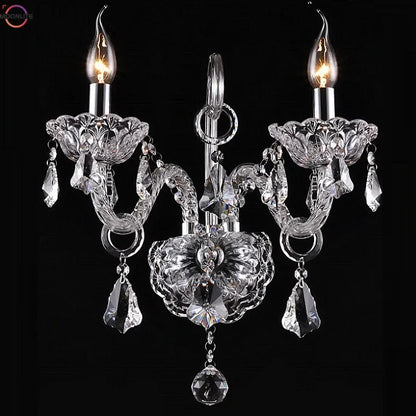Luxury Wall Sconce Lighting European-style wall lights mirror front lamp bedside lamp crystal lighting bedroom  decor lights - GlowMart