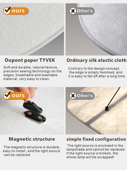 Modern Led Home Decoration Lustre Vertigo Chandelier Fabric Lampshade Light Dining Room Simple Nordic Living Room Ceiling Lamp