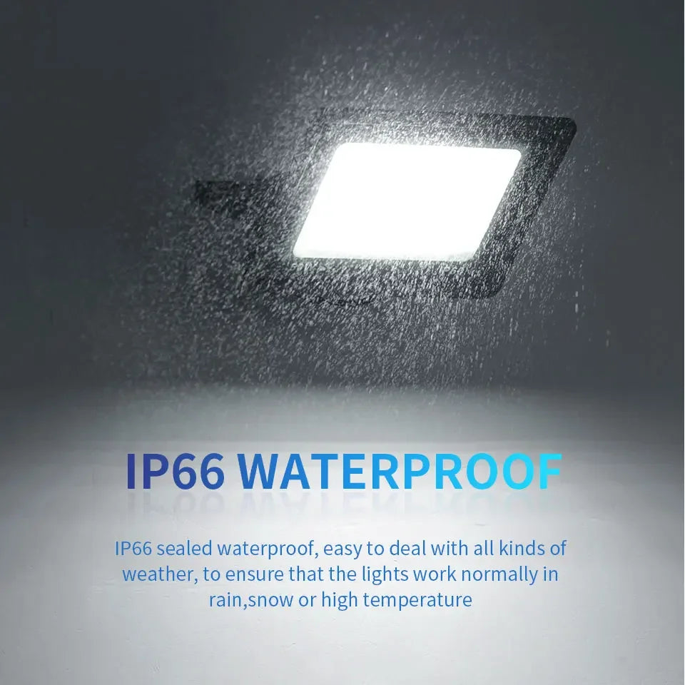 High Brightness LED Floodlight 10W 20W 30W 50W 100W 150W 200W 300W AC220V Cold White Flood Light For Garden Street Outdoor Light - GlowMart