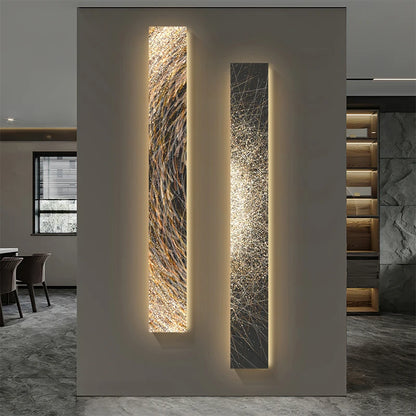 Modern Led indoor painting decoration strip art wall hanging lamp is applicable to the lighting of living room and hotel - GlowMart