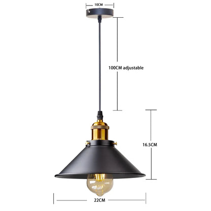 Vintage LED Iron Lampshade Retro Chandeliers Russia Pendant Lights for Loft Kitchen Dining Bedroom Home Lighting Hanging Lamp - GlowMart