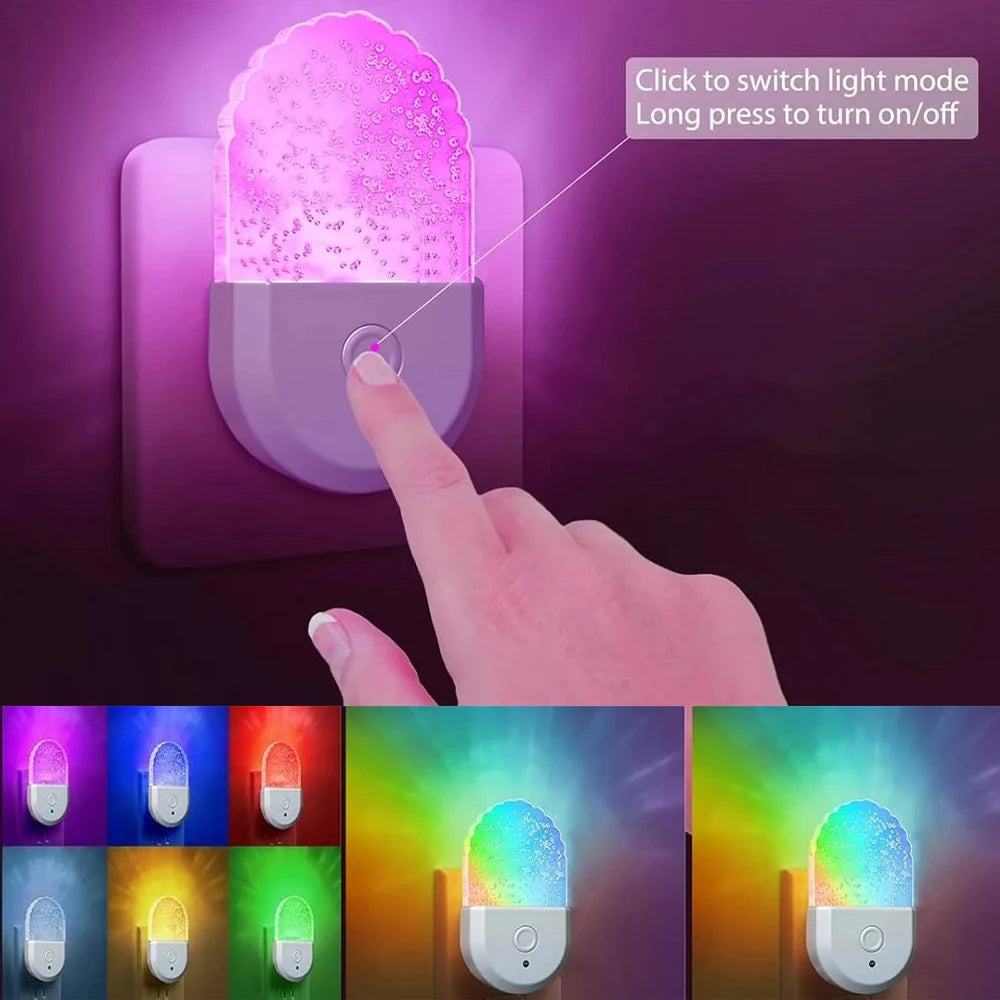 Bedside Lamp Night Light EU US Plug Eye Protection LED Mini Wall Lamp For Home Aisle Bedroom Living Room Baby Feed Kids Use - GlowMart