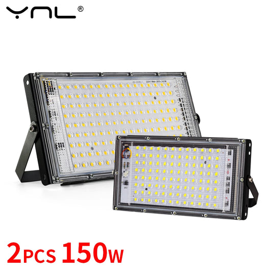 50W 100W 150W Led Flood Light IP65 Waterproof AC 220V Outdoor Floodlight Spotlight LED Reflector Street Lamp Wall Flood Lights - GlowMart