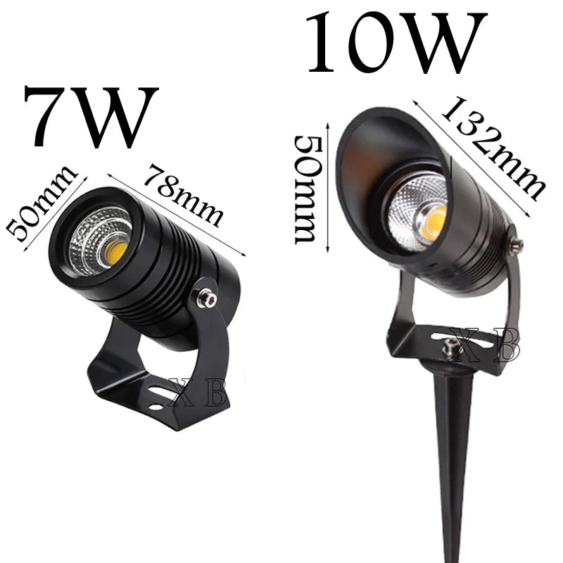 4PCS 1W 3W 5W 7W 10W LED Garden Lawn Lamp Outdoor LED Spike Light Waterproof Lighting Garden Path Spotlights AC 85-265V  DC12V - GlowMart