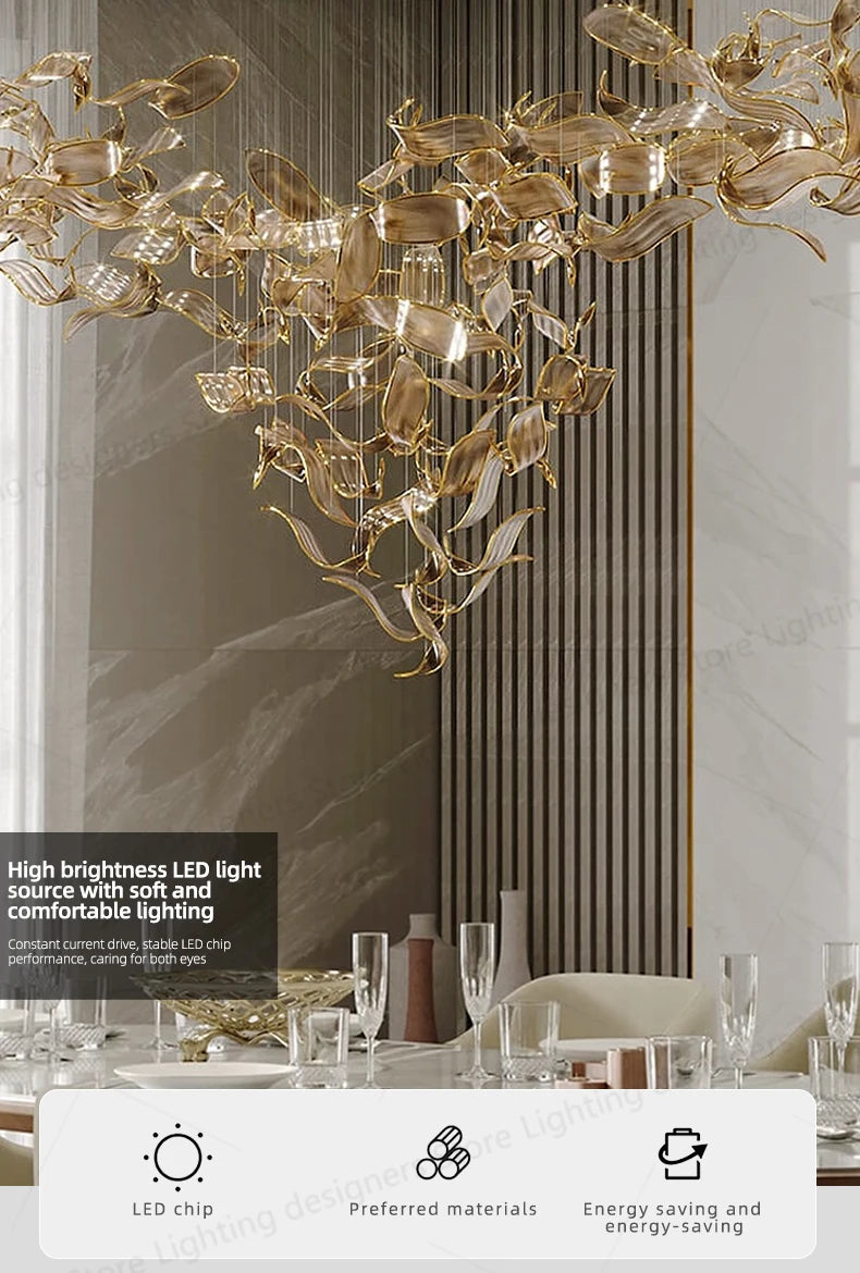 Pendant Luxury Chandelier Light For Living Room Pendant Light Kitchen Bar Dining Room Ceiling Hanging Lamp for Kitchen Island - GlowMart