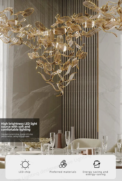 Pendant Luxury Chandelier Light For Living Room Pendant Light Kitchen Bar Dining Room Ceiling Hanging Lamp for Kitchen Island - GlowMart