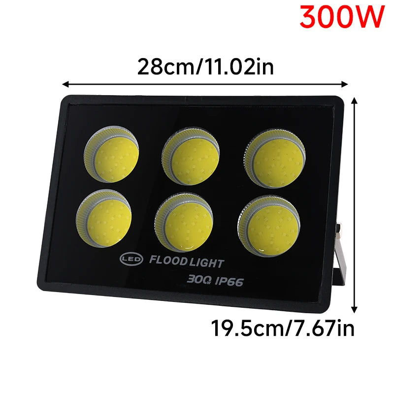 LED Flood Light AC220V 400W 500W 600W 800W IP66 Waterproof Outdoor Garden Projector Lighting Refletor Spotlight Wall Floodlight - GlowMart