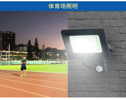 LED Floodlights 100W 50W 30W 20W 10W PIR Motion Sensor IP66 Waterproof LED 220V Hanging Exterior Outdoor Wall Lamp Spotlight - GlowMart