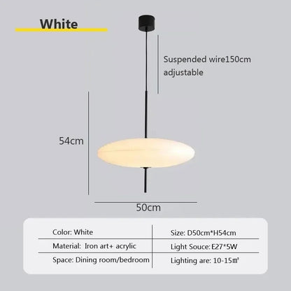 Nordic LED Pendant Light Flying Saucer Design Lamp For Bedroom Living Room Bar Cafe Office Indoor Simple Home Decorative Fixture - GlowMart