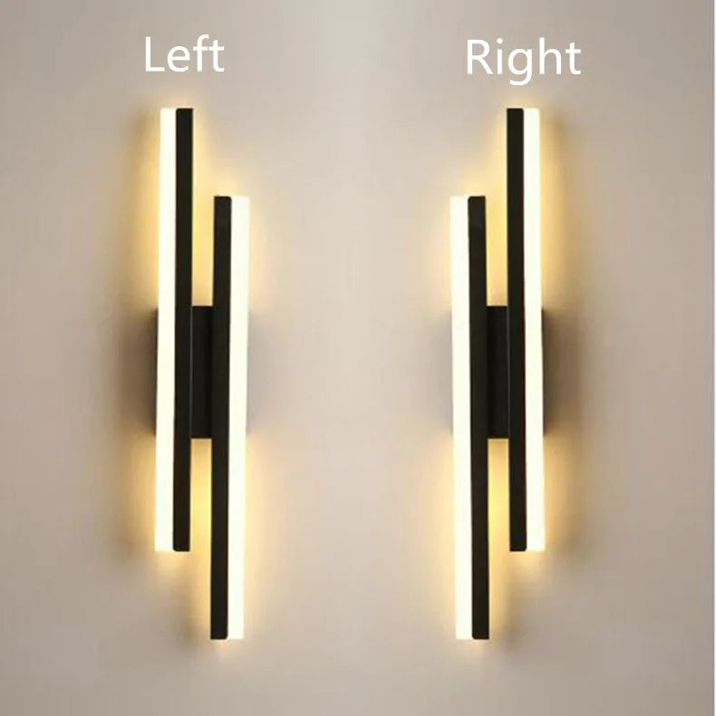 LED Bedroom Wall Lamp Wall Sconces Copper Line Pipe Acrylic Lampshade Indoor Lighting for Living Room Corridor Light Fixture - GlowMart