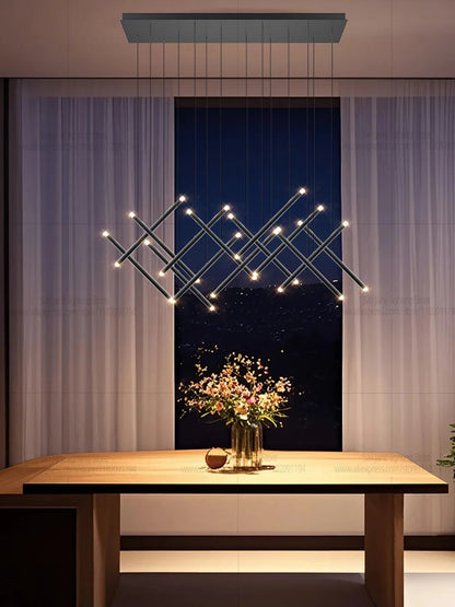 Nordic Pendant Light Modern Living Room Dining Table Lighting Lounge Hanging Restaurant Attic Chandelier Bedroom Ceiling Lamp - GlowMart