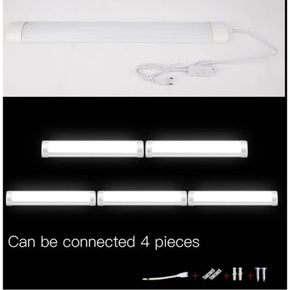 Led 220V Tube Light Room Strip With Cable Tube Lights Fixture For Home Bedroom Kitchen Cabinet Lighting indoor Lamp 110V Tube - GlowMart