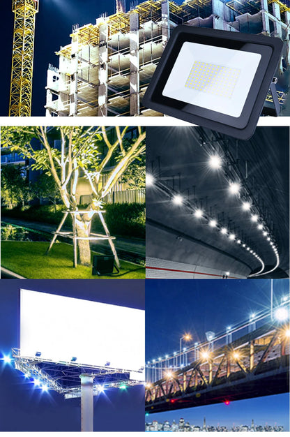 LED Flood Light AC220V 10W 20W 30W 50W 100W IP68 Waterproof Outdoor Garden Projector Lighting Refletor Spotlight Wall Floodlight - GlowMart