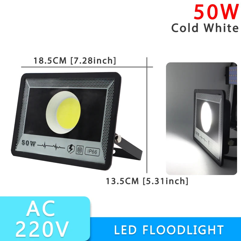 LED Flood Light AC220V 400W 500W 600W 800W IP66 Waterproof Outdoor Garden Projector Lighting Refletor Spotlight Wall Floodlight - GlowMart