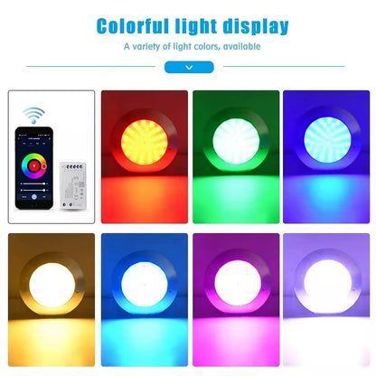 35W Swimming Pool Lights Focos 12V LED Smart App Tuya Wifi Waterproof LED RGB Piscine Lamp Remote Control Pool Party Decoration