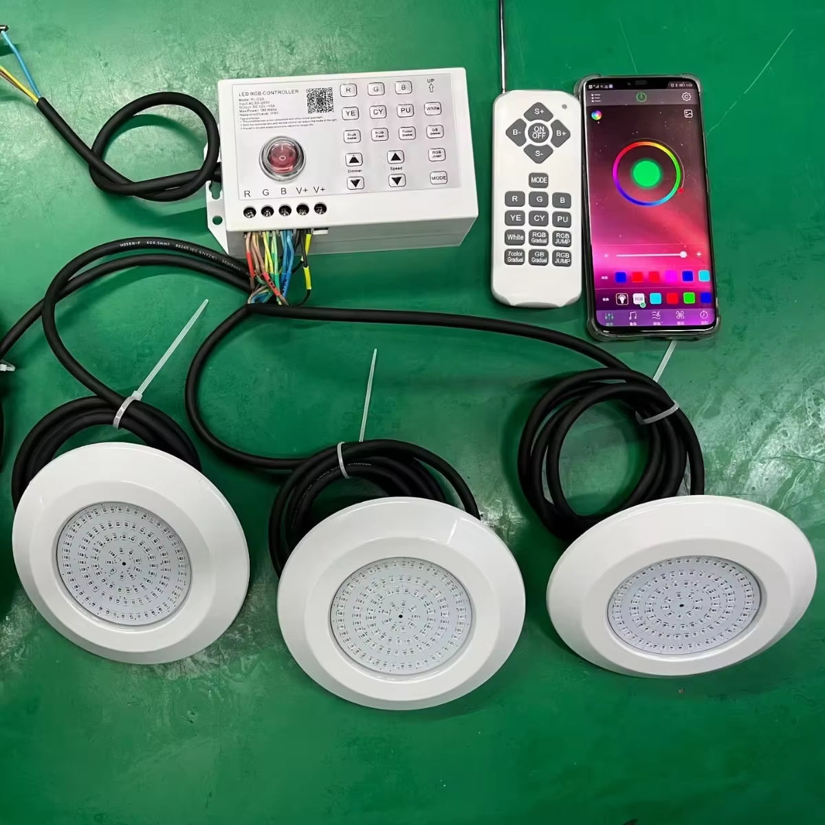 12W DC12V RGB LED Pool Light Bluetooth APP Control Outdoor/Indoor Underwater Light Fountain Landscape Lamp Piscina Luz Spotlight