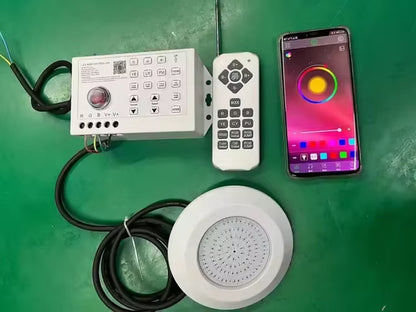 12W DC12V RGB LED Pool Light Bluetooth APP Control Outdoor/Indoor Underwater Light Fountain Landscape Lamp Piscina Luz Spotlight