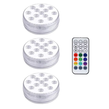 13 Leds Magnetic Submersible LED Light Waterproof Underwater Light USB Rechargeable Swimming Pool Night Lamp with Suction Cups