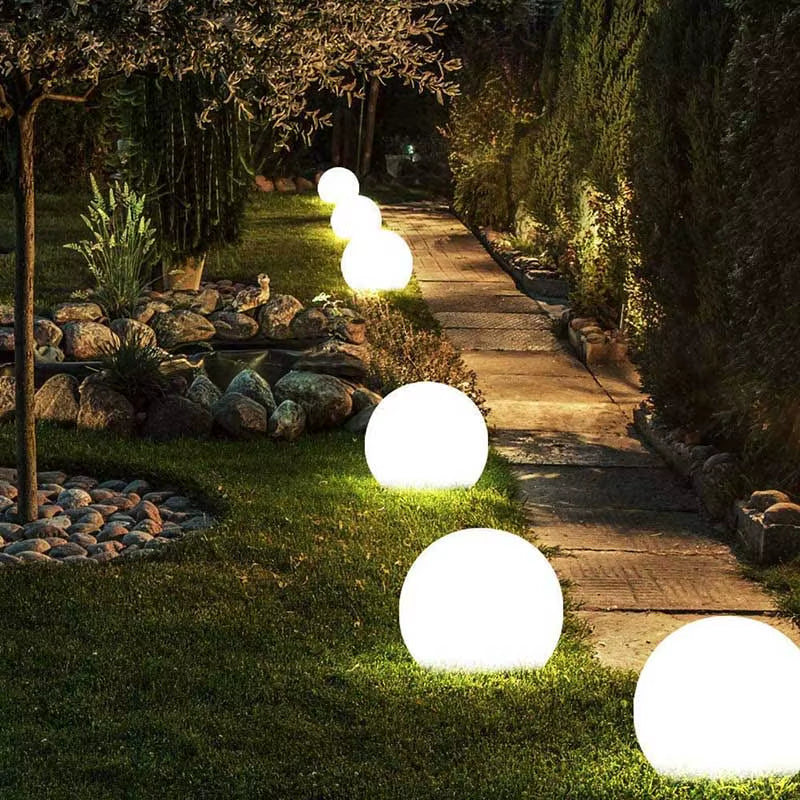 Waterproof LED Garden Ball Light Landscape Lighting Deco Jardin Exterieur Outdoor Party Wedding Bar Piscina Floating Lawn Lamps