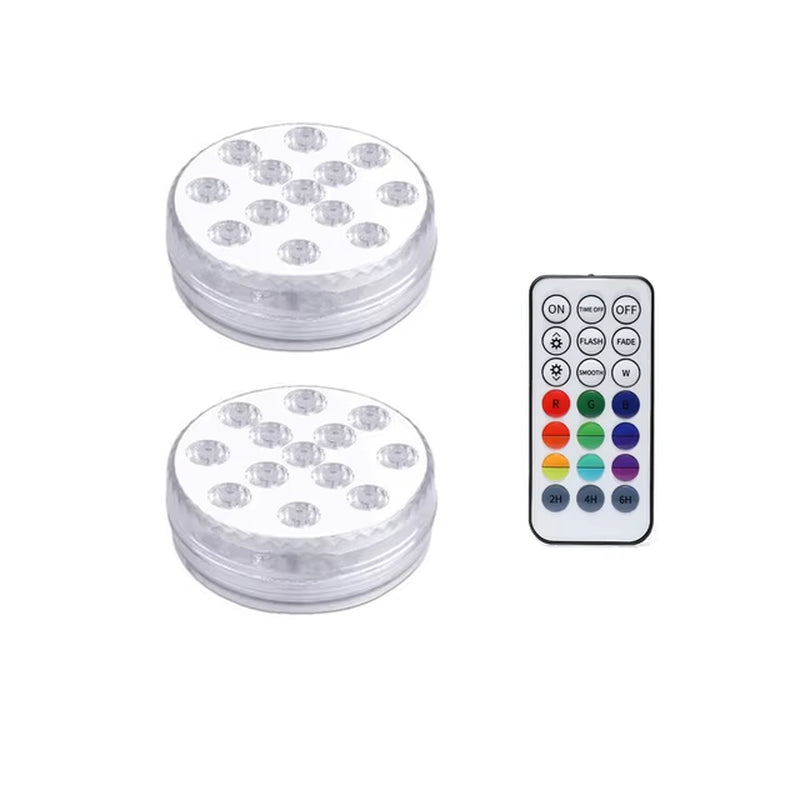 13 Leds Magnetic Submersible LED Light Waterproof Underwater Light USB Rechargeable Swimming Pool Night Lamp with Suction Cups